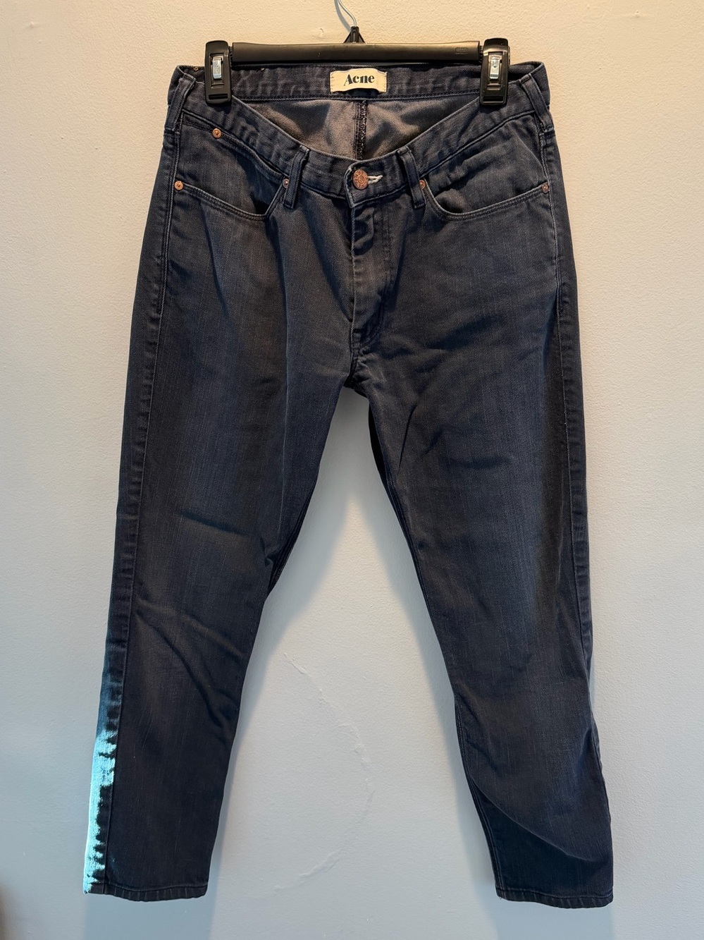 Acne Vintage Max Thunder Jeans in Dark Navy 31W 32L